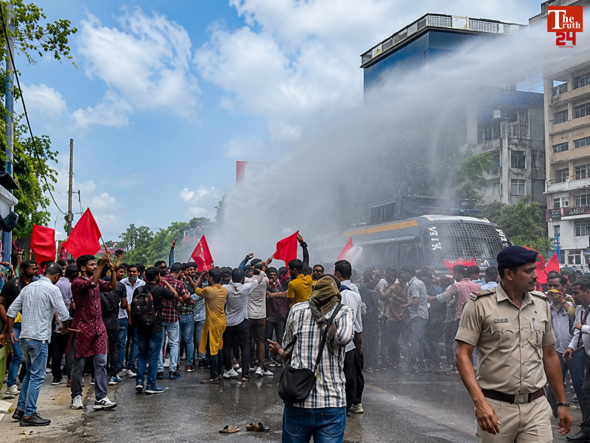 patna aisa rajbhavan march neet paper leak protest dharmendra pradhan resignation
