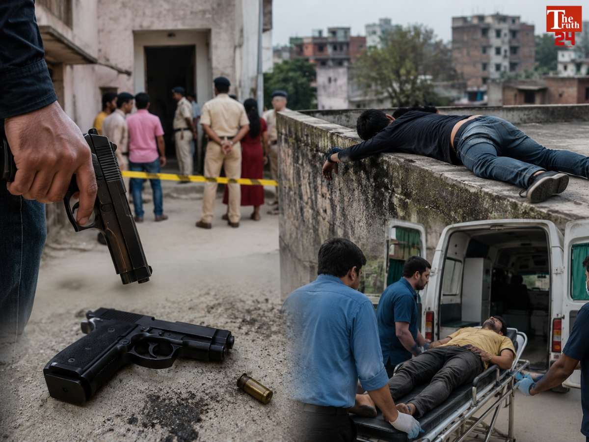 patna lover shot girlfriend brother died after falling from roof rajiv nagar Bihar