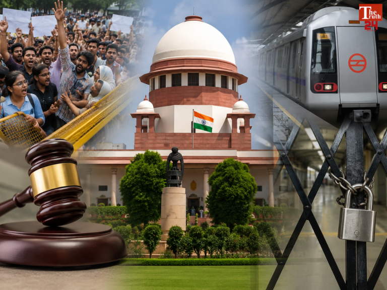 supreme court hearing dmrc 16 delhi metro stations closed Jantar mantar protest