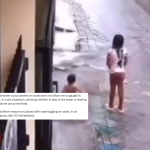 uttarakhand police share video of child open drain cctv monsoon rain alert