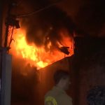 Moradabad massive fire breaks out at candle factory in krishna colony